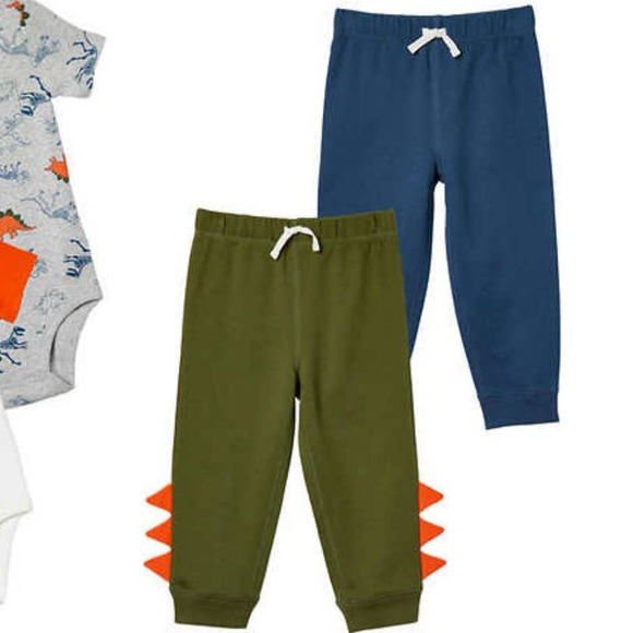 Carters Boys Dinosaur 4 Piece Set Carters Onesie Dinosaur Onesie Pants 3 Months - Picture 7 of 8